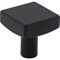 Jeffrey Alexander 1-1/8" Overall Length Matte Black Square Dominique Cabinet Knob 845MB - alternate 1